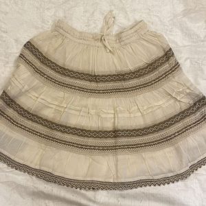 Oatmeal, Short Skirt, Multi Strips