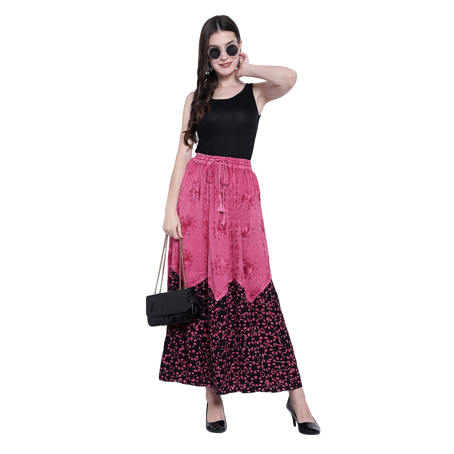 Boutique Flat Bottom Long skirt -Two Colors_no pockets - Image 3