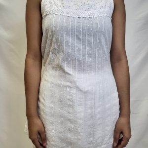 White thin strap - Long top