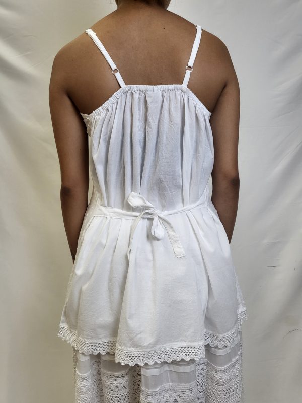 White thin strap - Long top - Image 2
