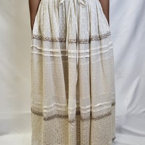 Oatmeal Long Skirt Thin bands