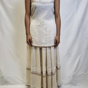 Oatmeal thin strap - long tank top