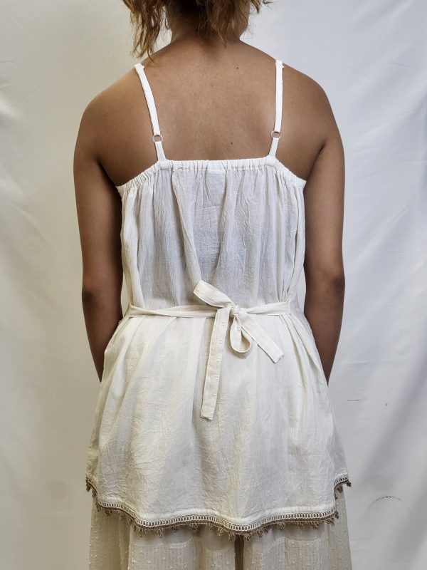 Oatmeal thin strap - long tank top - Image 2